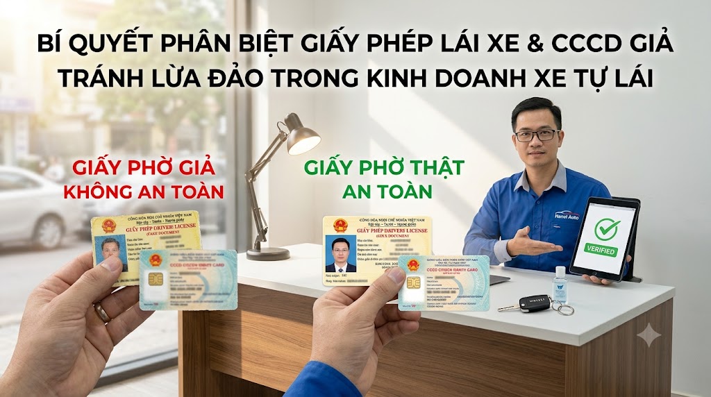 Bí quyết phân biệt giấy phép lái xe, CCCD giả tránh bị lừa đảo